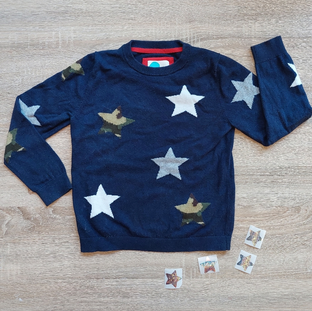 2017 vguc Mini Boden star sweater 7-8 years - Picture 1 of 16